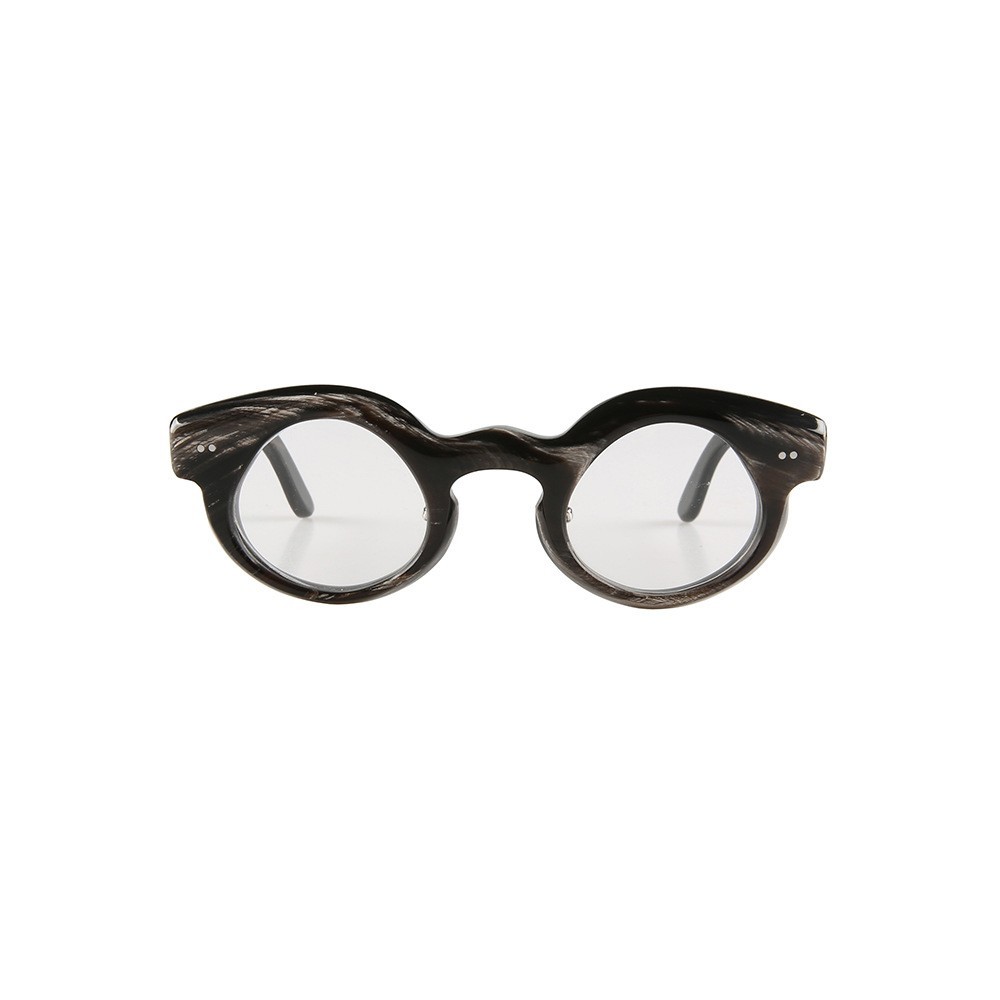 Man Eyeglass Frames Retro Irregular Thick Handmade Buffalo Horn Glasses Frame