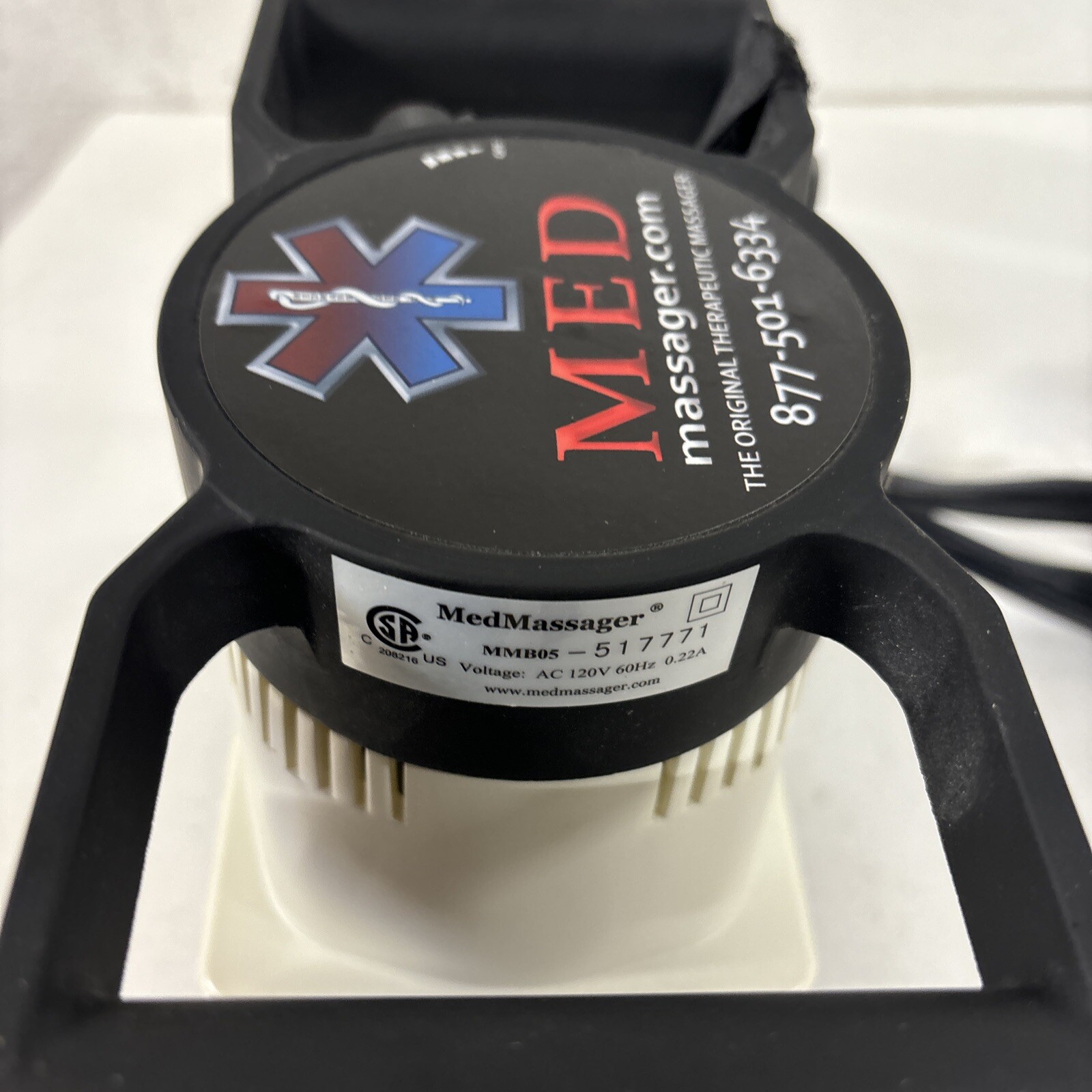 Med Massager MMB05 Variable Speed Deep Tissue Body Massager Black 120V #M4