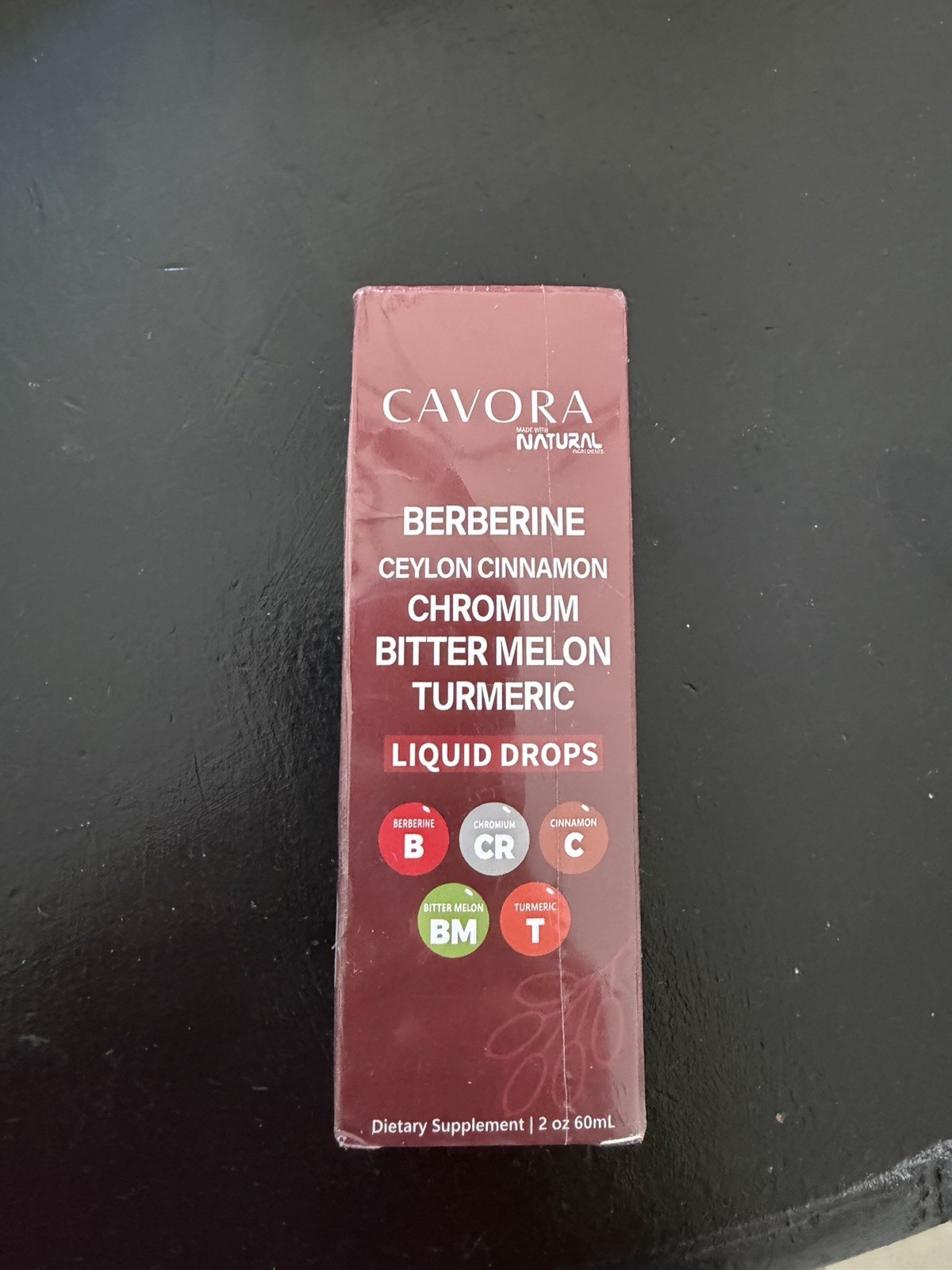 Cavora Berberine Liquid Drops with Turmeric & Ginseng – 2 Fl Oz Energy Support