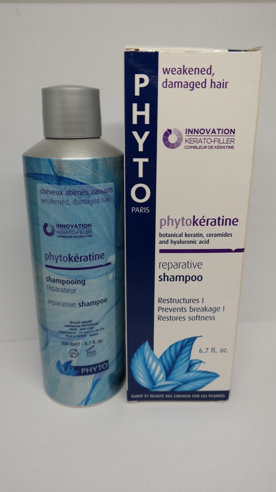 Phyto Paris PHYTOKERATINE Reparative Shampoo 6.7 fl oz New & Boxed