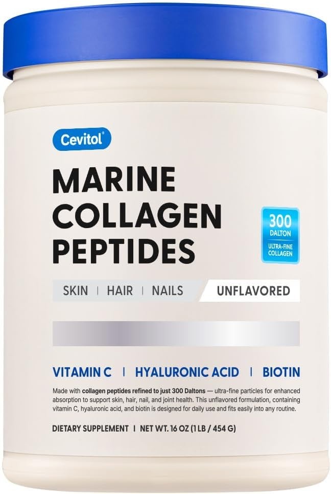 Cevitol Marine Collagen Peptides – Hydrolyzed Ultra-fine Collagen Powder for New