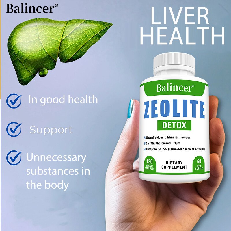 ZEOLITE DETOX Capsules Liver Purification Detox Support Immune System Boost 120