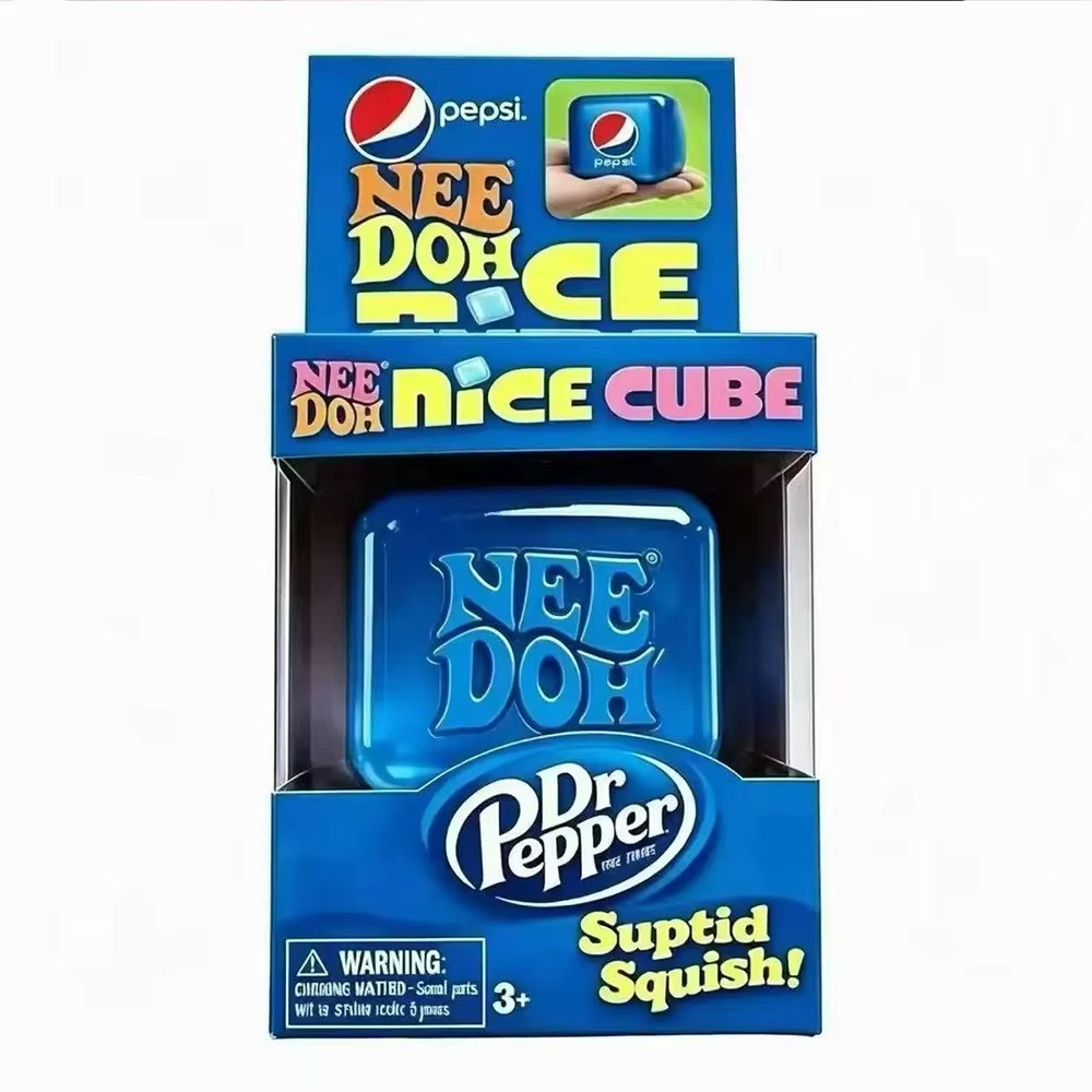 Nee Doh Nice Cube Super Solid Squish! 4 Pack Soda All 4