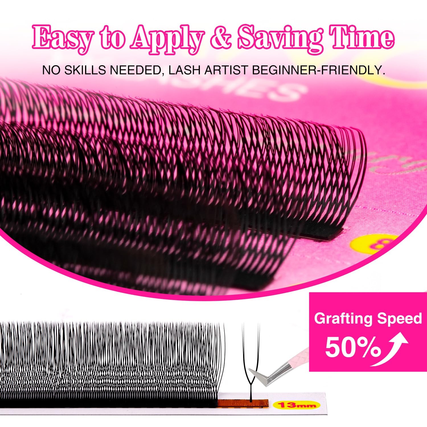 TDANCE U Lash Extensions 2D 3D 4D 5D UU Lash Fans Eyelash Extension U Shaped …