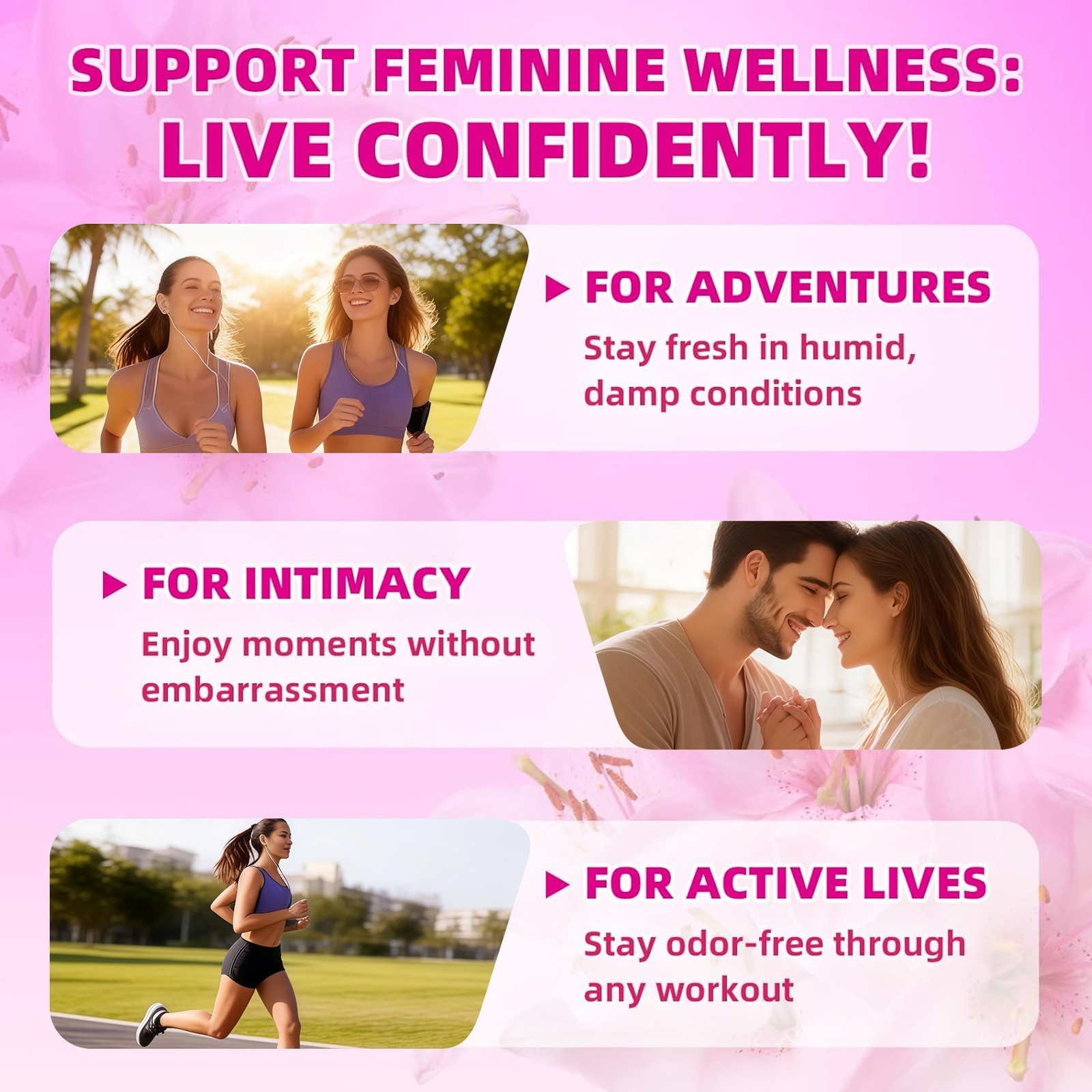 Probiotic 60 Gummies – Women’s Health, Vaginal Health, Balances Vaginal PHO