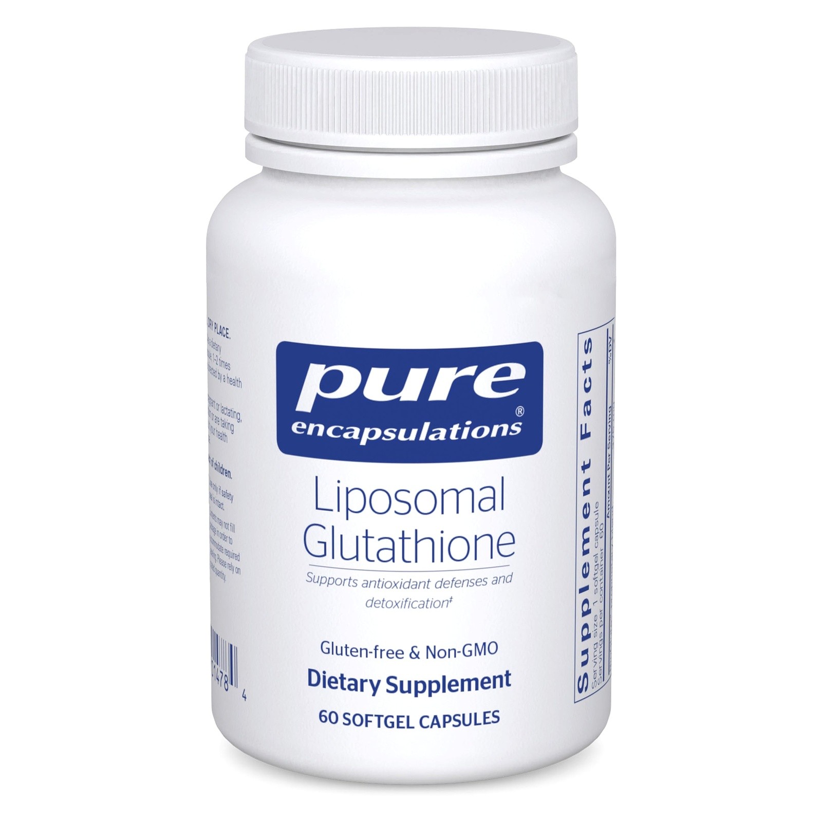 Pure Encapsulations Glutathione Liposomal Liver Detox 60 Softgels