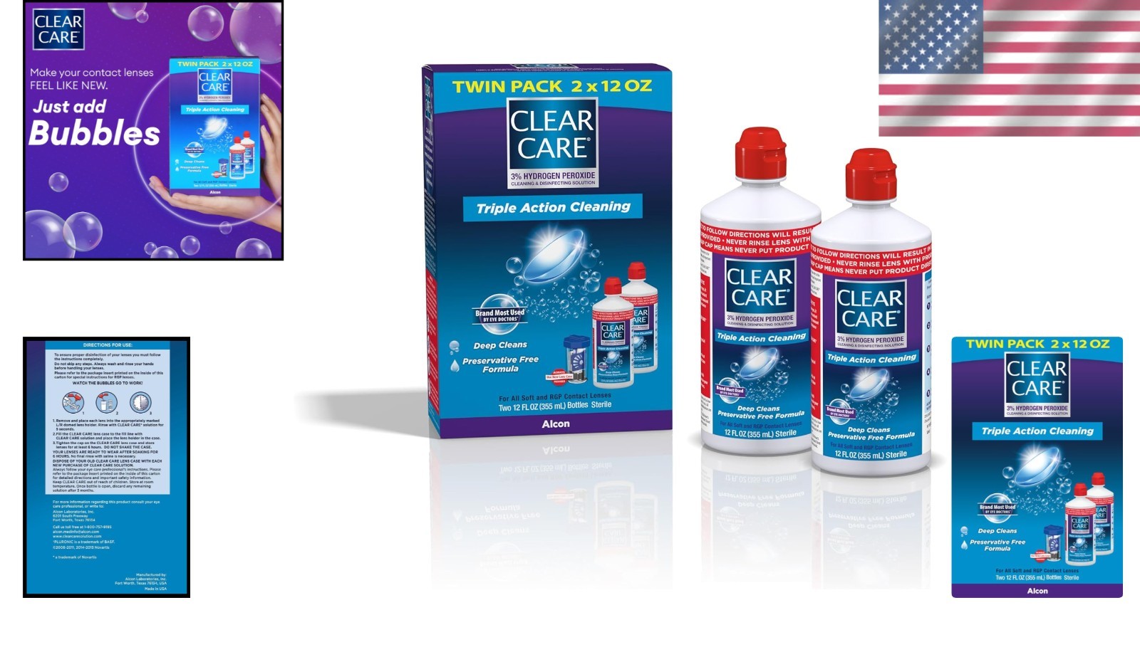 Doctor Recommended Cleaning Solution for Contact Lenses with Exclusive Lens Case