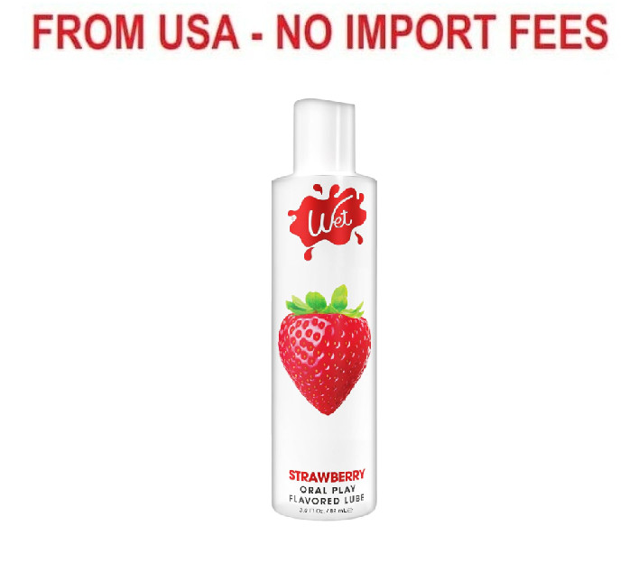 Wet Sexy Strawberry Premium Flavored Edible Lube for Men, Women and Couples | Lo