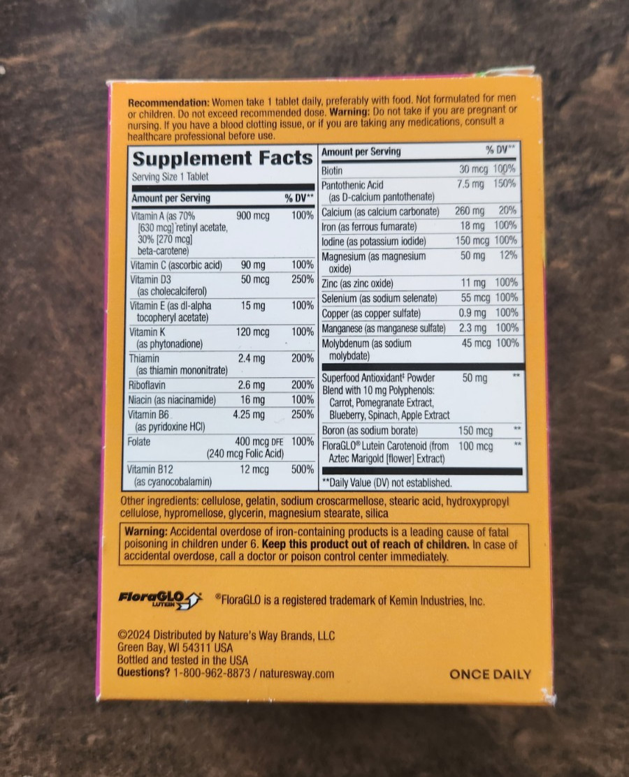 Alive! Women’s Complete Multivitamin 50 Tablets Exp 09/2026 or Longer