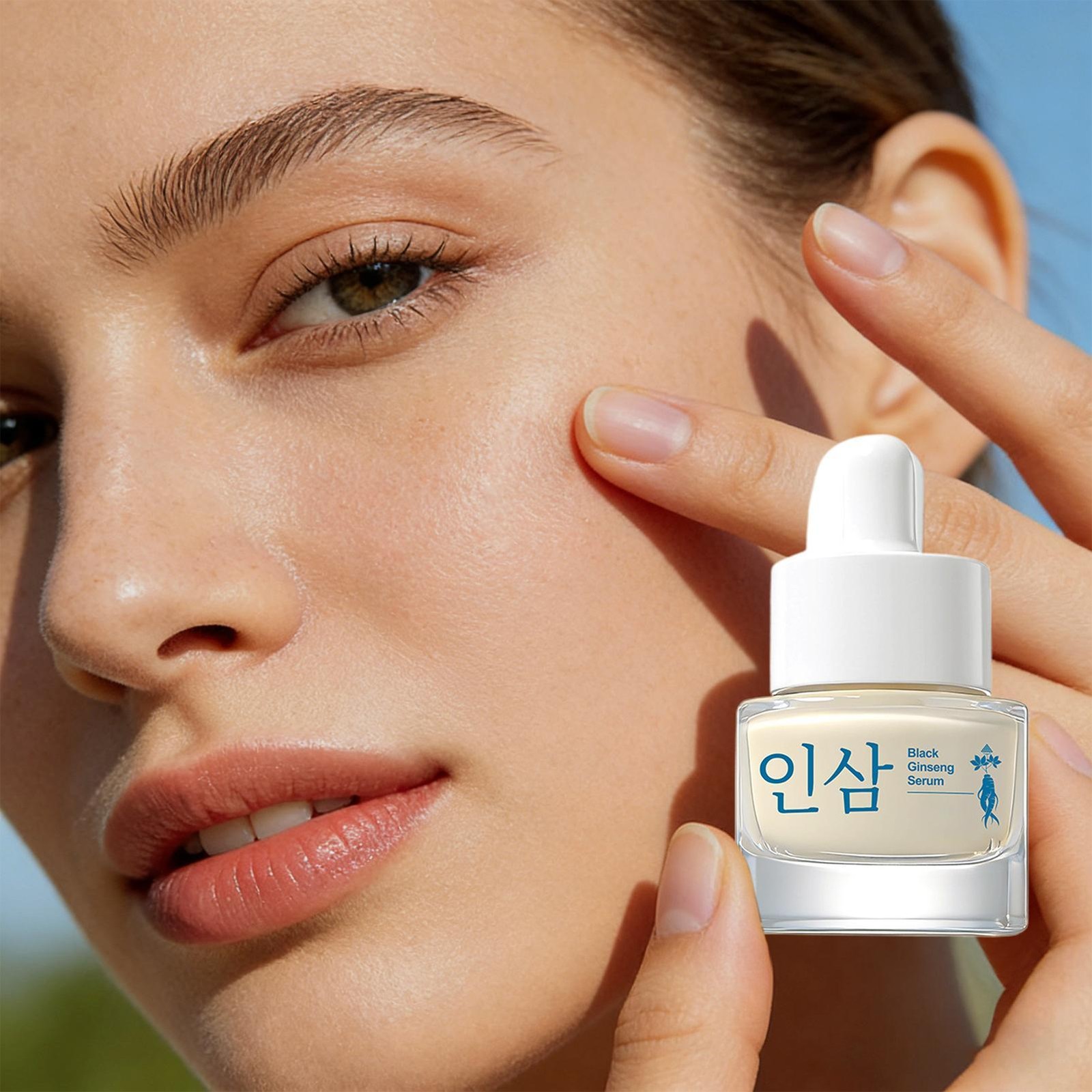 Black Ginseng Serum Firming Face Care Liquid Night Face Solution For Daily Trave