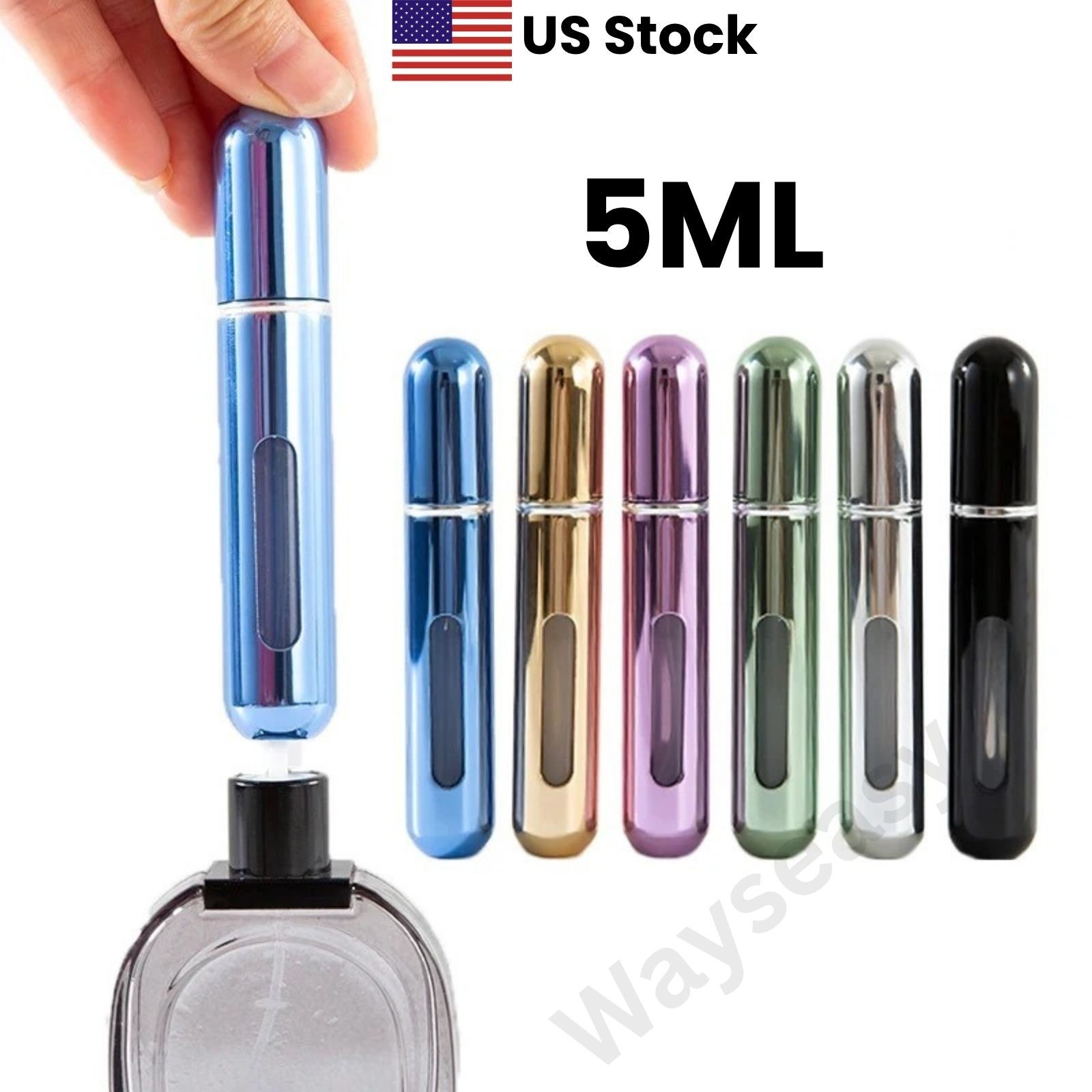 Refillable Perfume Atomizer Spray Bottle 5ml Travel Mini Portable Pump Container