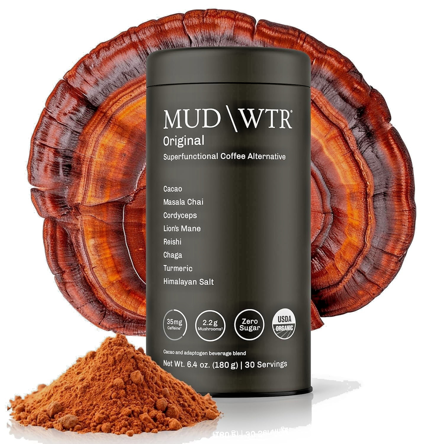 MUD WTR Original Mushroom Coffee Alternative 30 Servings USDA Organic Adaptogen