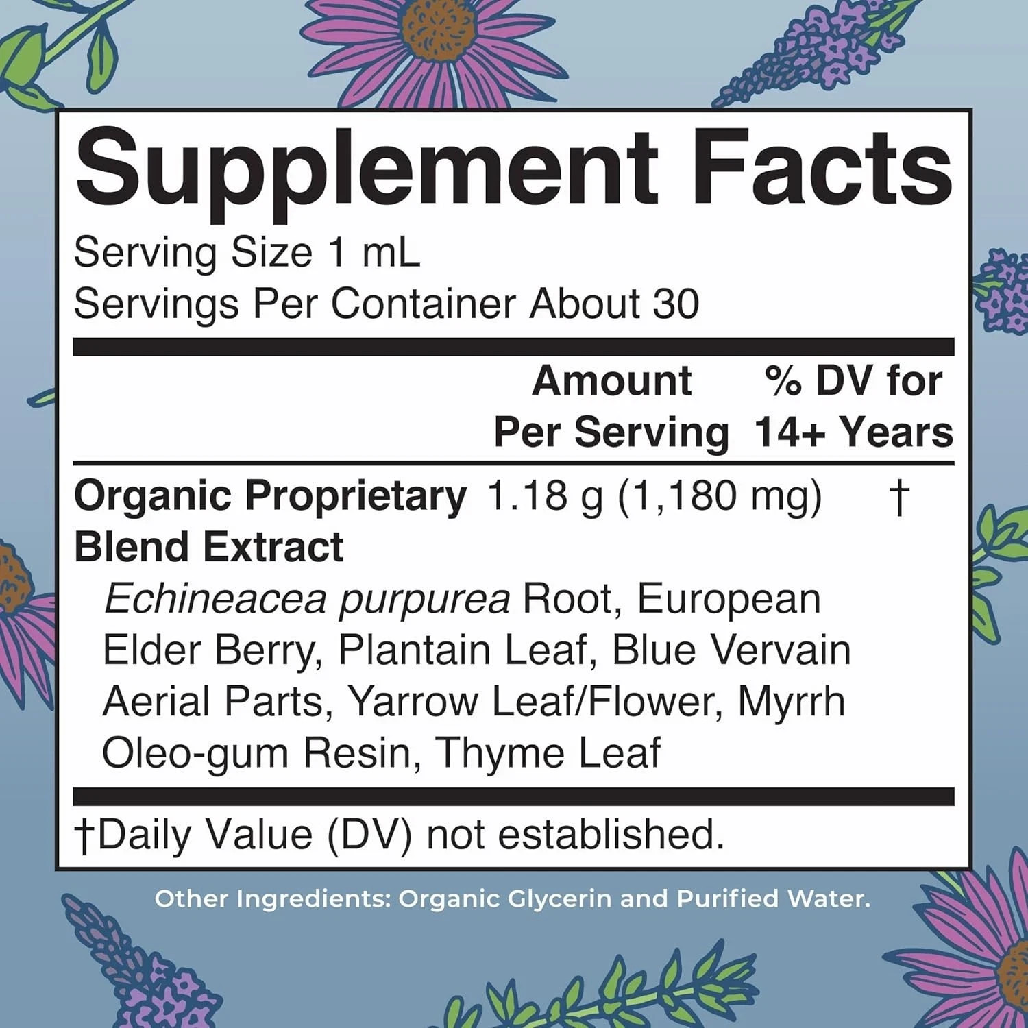 MaryRuth’s Organic Lymphatic Support – Echinacea & Elderberry Drops+Vegan – 30
