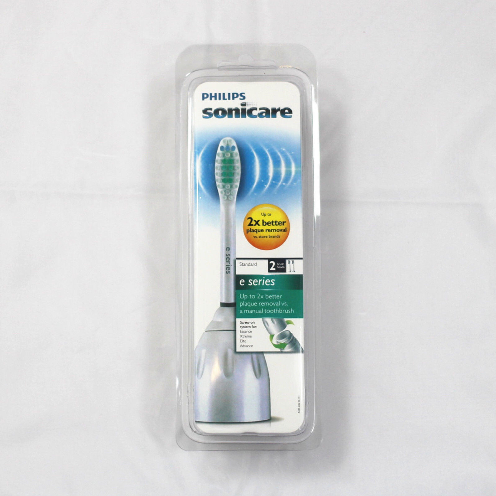2X Philips Sonicare E Series HX7002 Replacement Toothbrush Brush Heads Brand New