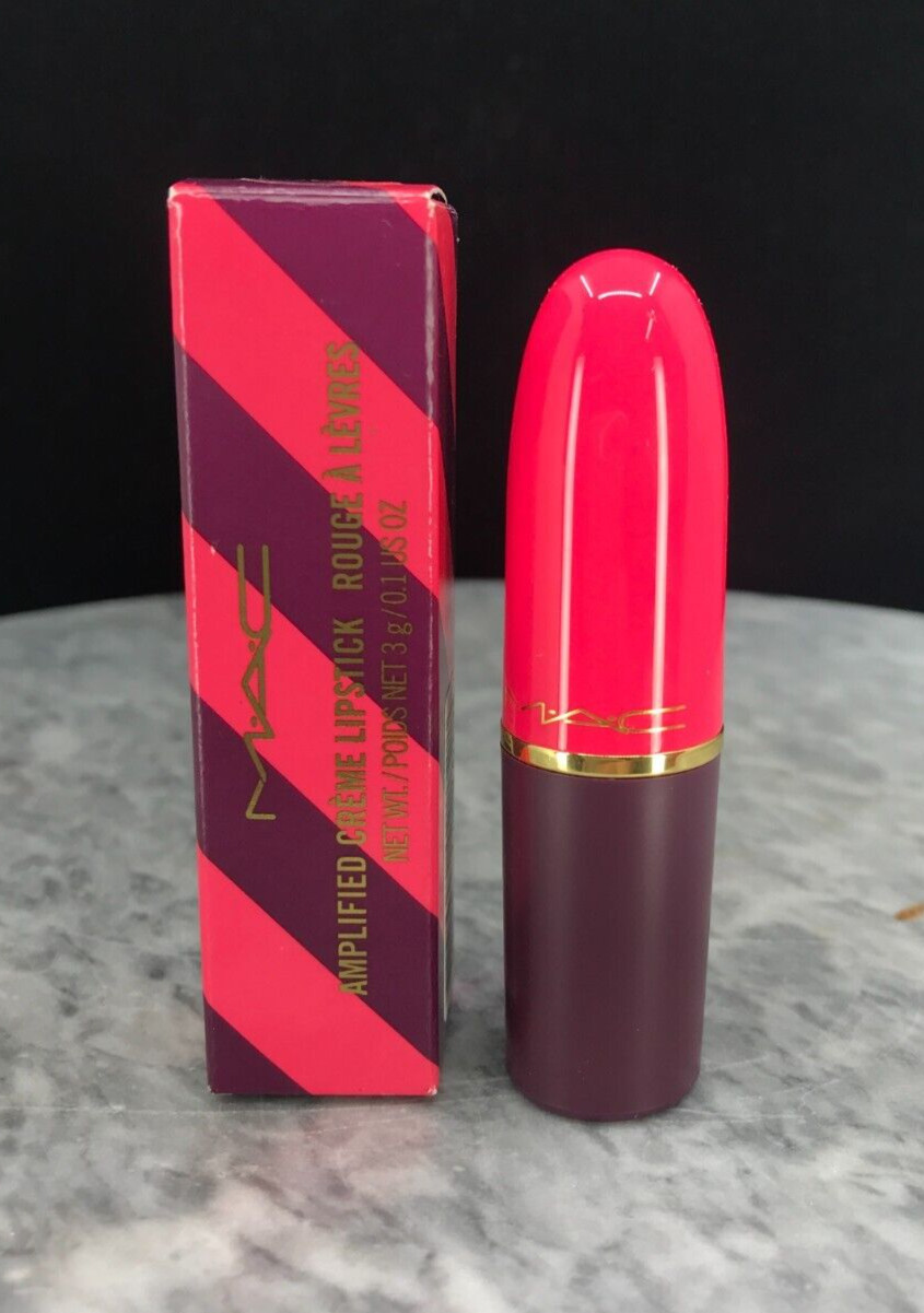 Mac Nutcracker Amplified lipstick Saucy Little Darling 0.1 fl oz NIB.