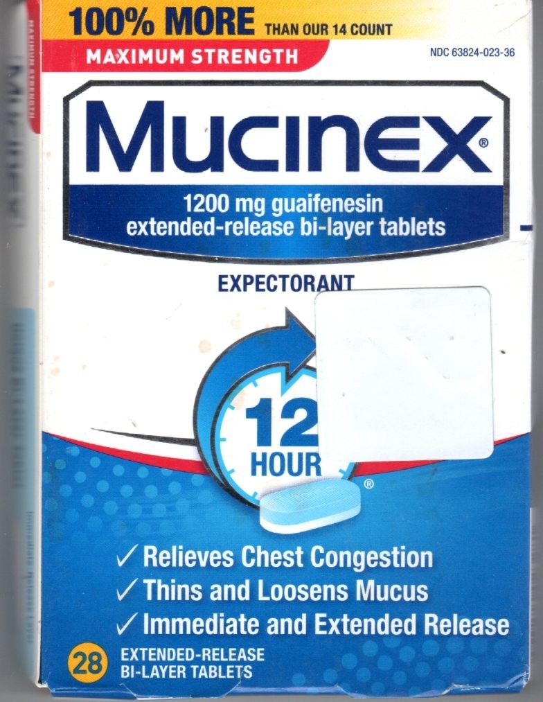 Mucinex Max Strength 1200mg Expectorant Tablets 28 Count exp8/2026
