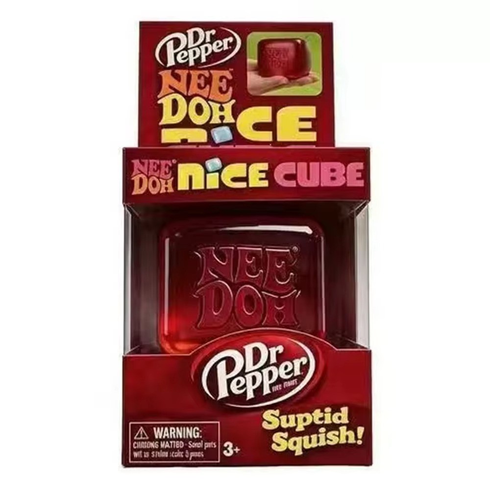 Nee Doh Nice Cube Super Solid Squish! 4 Pack Soda All 4