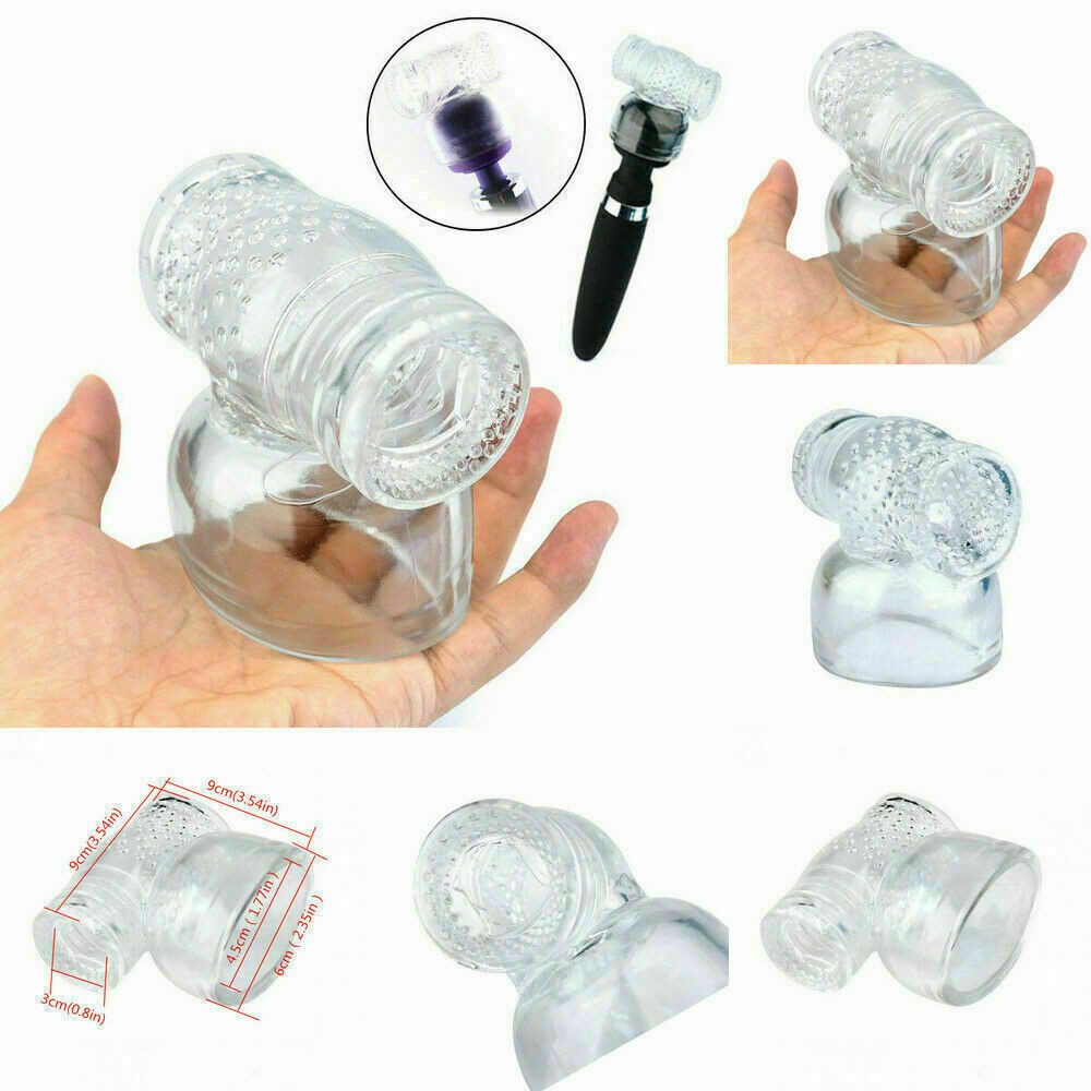 Clear TPE Male Attachment For Hitachi Magic Wand Massager Accessory