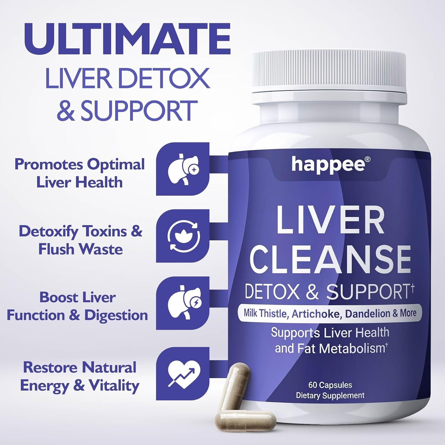 Ultimate Liver Cleanse Detox & Repair Supplement | 21-in-1 Formula with Milk…