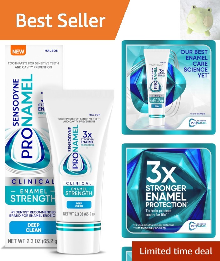 Deep Clean Enamel Strength Toothpaste, 2.3 oz Mint Flavor – Repair Micro-Damage