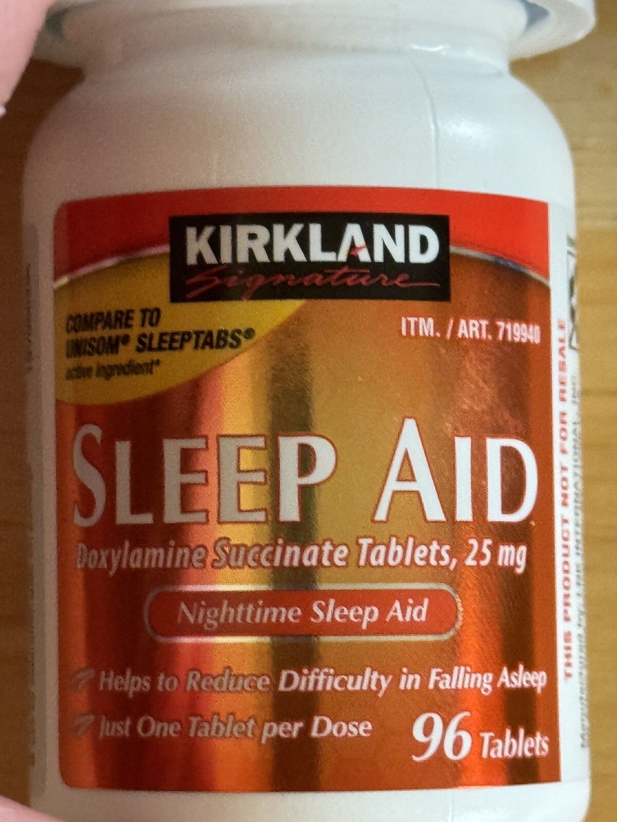 ✳️Kirkland Signature Sleep Aid Doxylamine Succinate Sleep Aid 25 Mg 96-384 Tab✳️