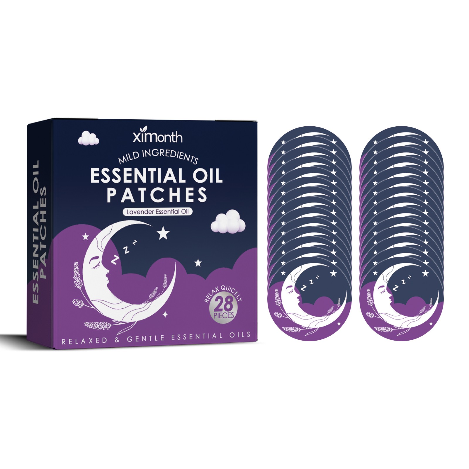 Sleep Aid Patch Aromatherapy Essential Oil Lavender Relaxing Sleep Stickers 28pc