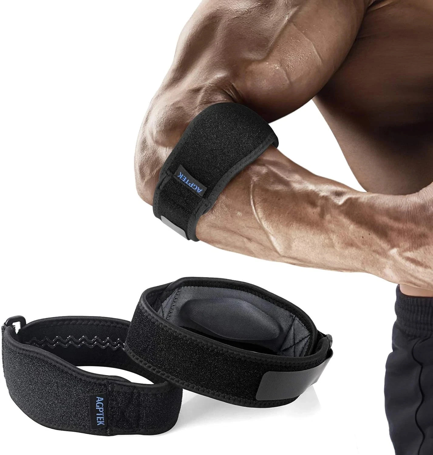 Elbow Brace for Tendonitis and Tennis Elbow 2 Pack, Tennis Golfers Elbow Support