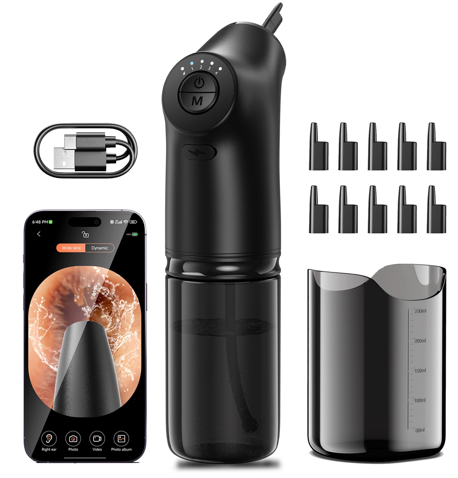 Smart Visual Removal with 1080P – FSA HSA Eligible – Ear Cleaner Kit with 4 M…