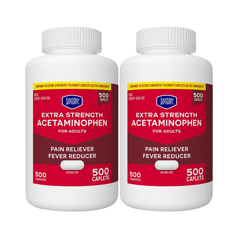 Berkley Jensen Extra Strength Acetaminophen Caplets, 1000 ct. FREE SHIPPING