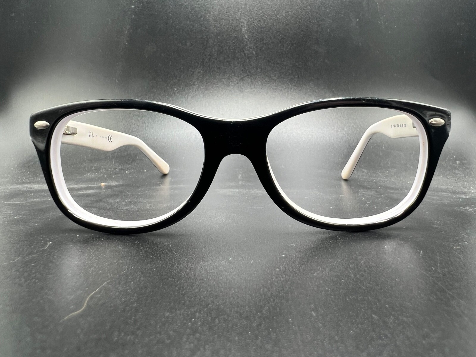 Unisex Youth Ray-Ban Eyeglasses Kids RB 1544 Full Frame Square Black White