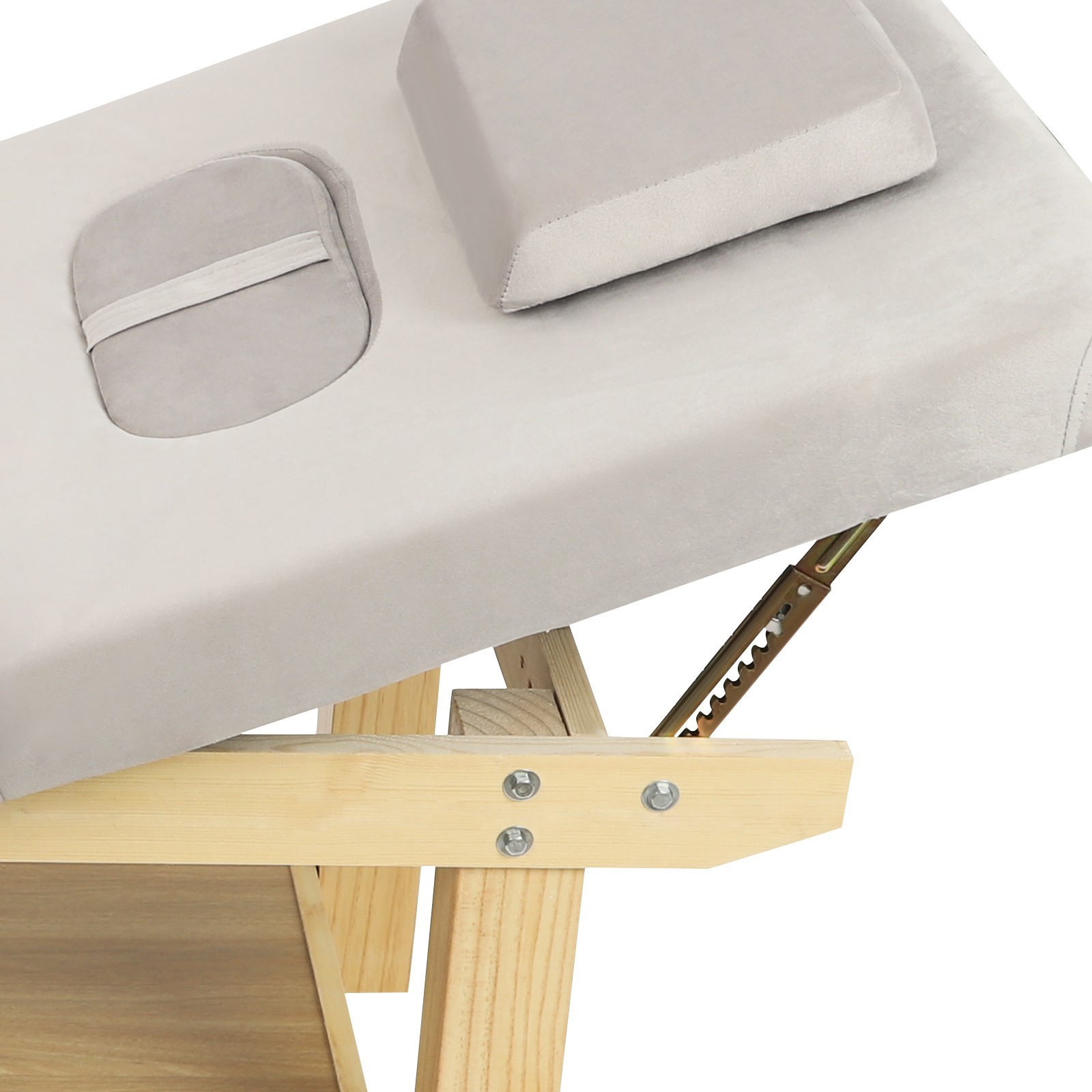 Solid Wood Stationary Massage Table 0-45°Angle Adjustable Physical Therapy Table