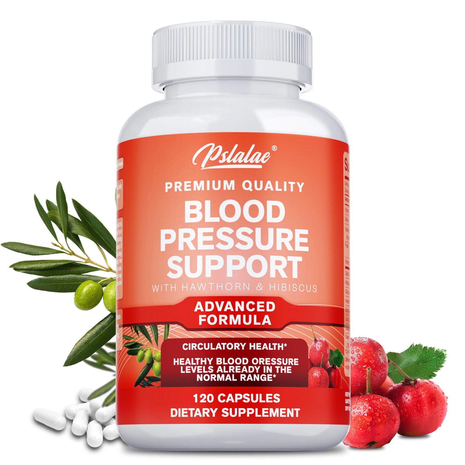 Blood Pressure Support – Hawthorn, Hibiscus – Promote Blood Flow, Heart Health
