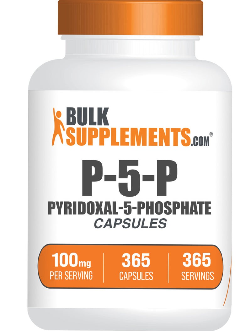 BulkSupplements Pyridoxal-5-Phosphate Capsules – P5P – Available in 50mg, 100mg