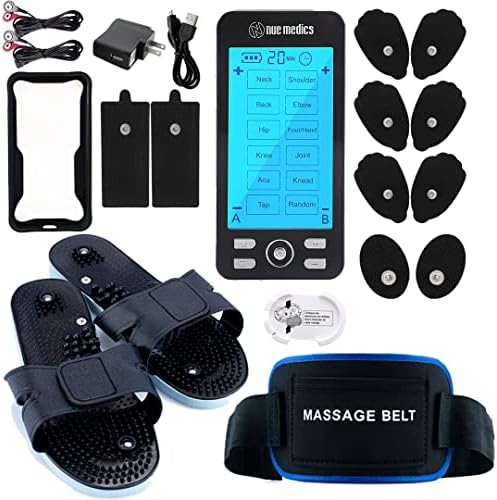 TENS Unit Muscle Stimulator for Pain Relief Muscle Therapy Rechargeable EMS D…