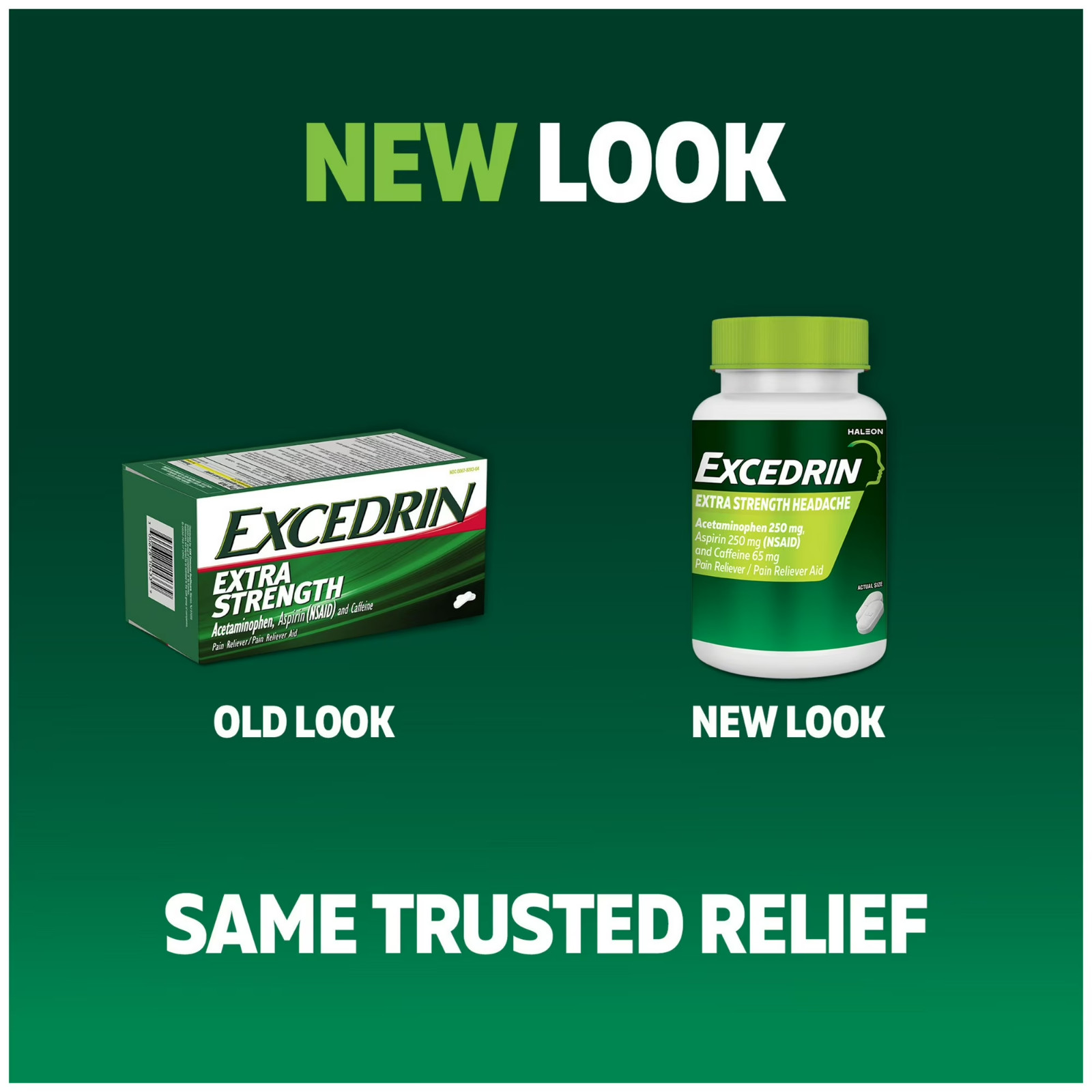 Excedrin Extra Strength Headache Caplets 300 ct Pain Reliever Jumbo Size Box