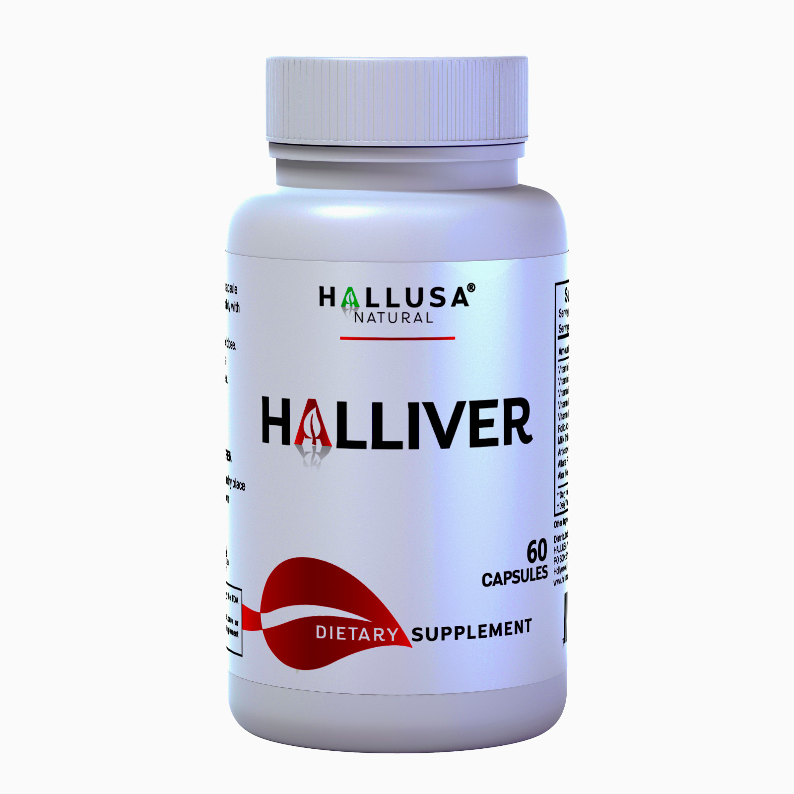 HALLVIER – Liver Cleanse Detox – Support Supplement with Milk Thistle – 60 Cap