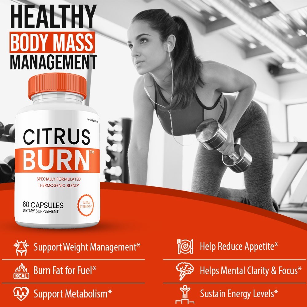 Citrus Burn Capsules, Max Strength Natural Supplement, CitrusBurn Pill (10 Pack)