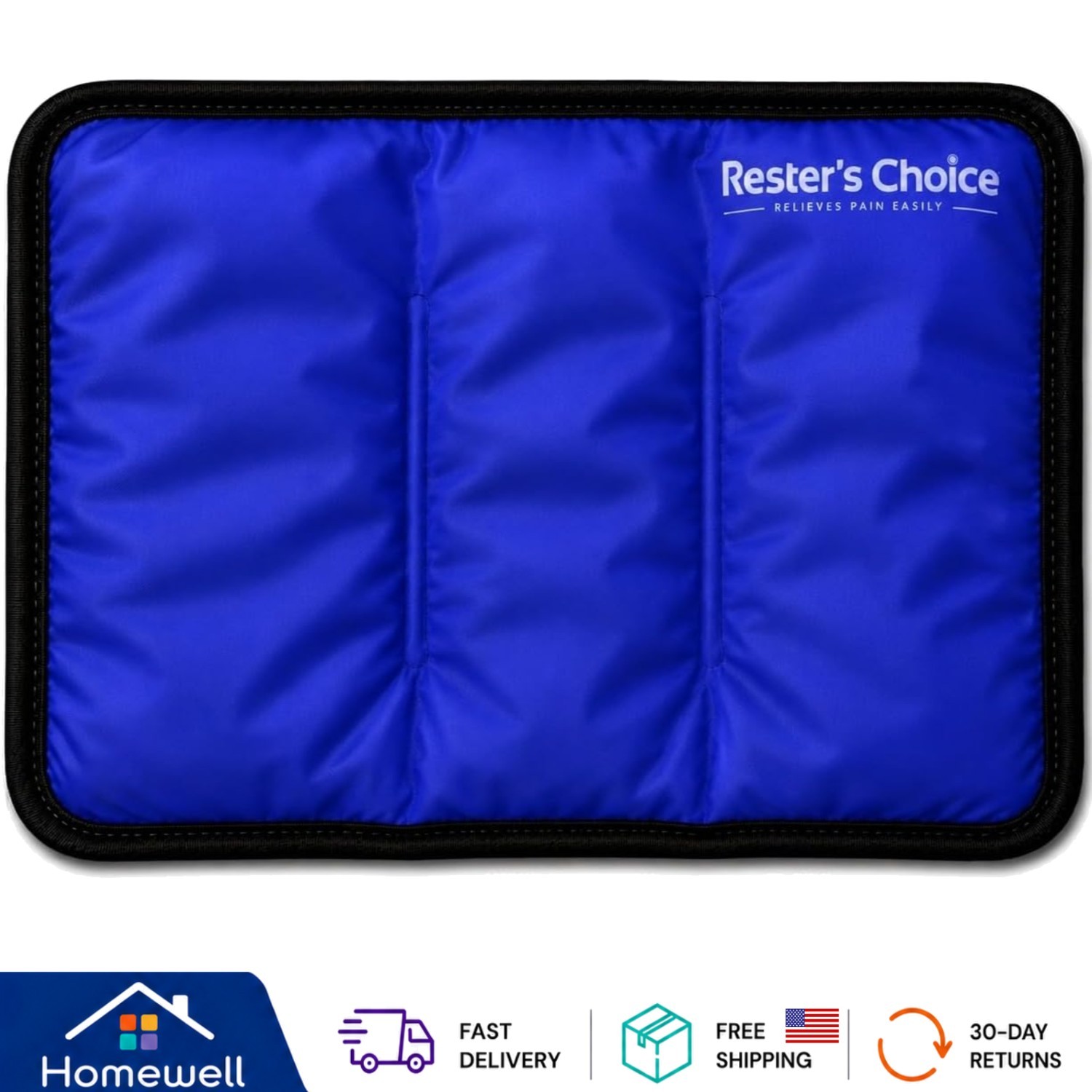3 Compartment Gel Ice Pack – 7×12 – Superior Cold Distribution for Recovery