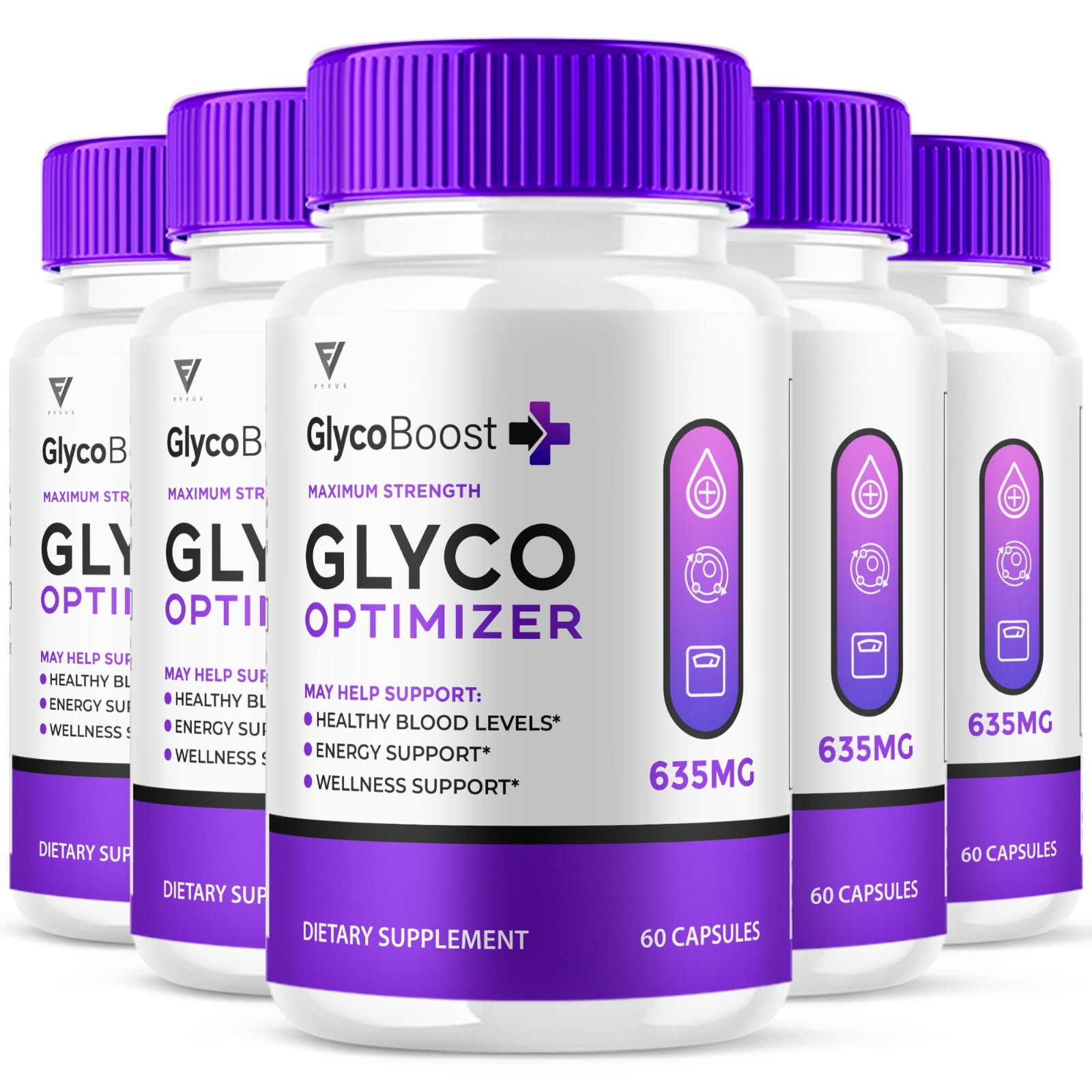 (5 Pack) GlycoBoost Capsules, Glyco Boost Glycogen Support Pills (300 Capsules)