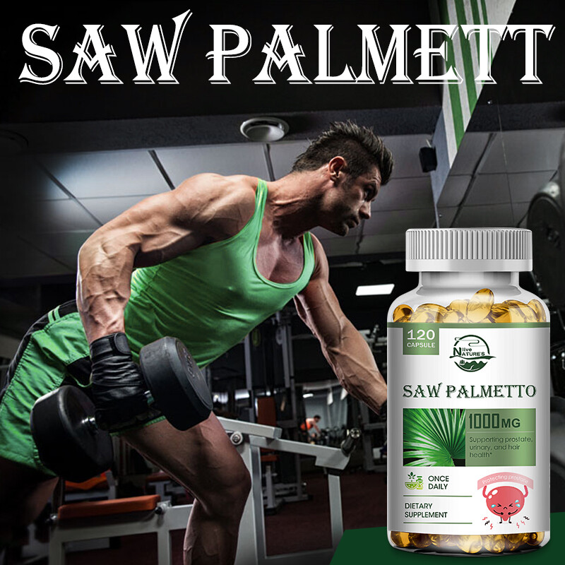 Saw Palmetto 1000mg – Premium 120 capsules Health Support Supplement