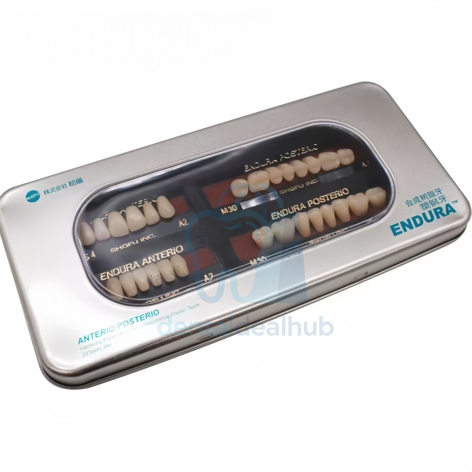 SHOFU ENDURA Anterior & Posterio Composite Resin Denture Teeth Set 28pcs