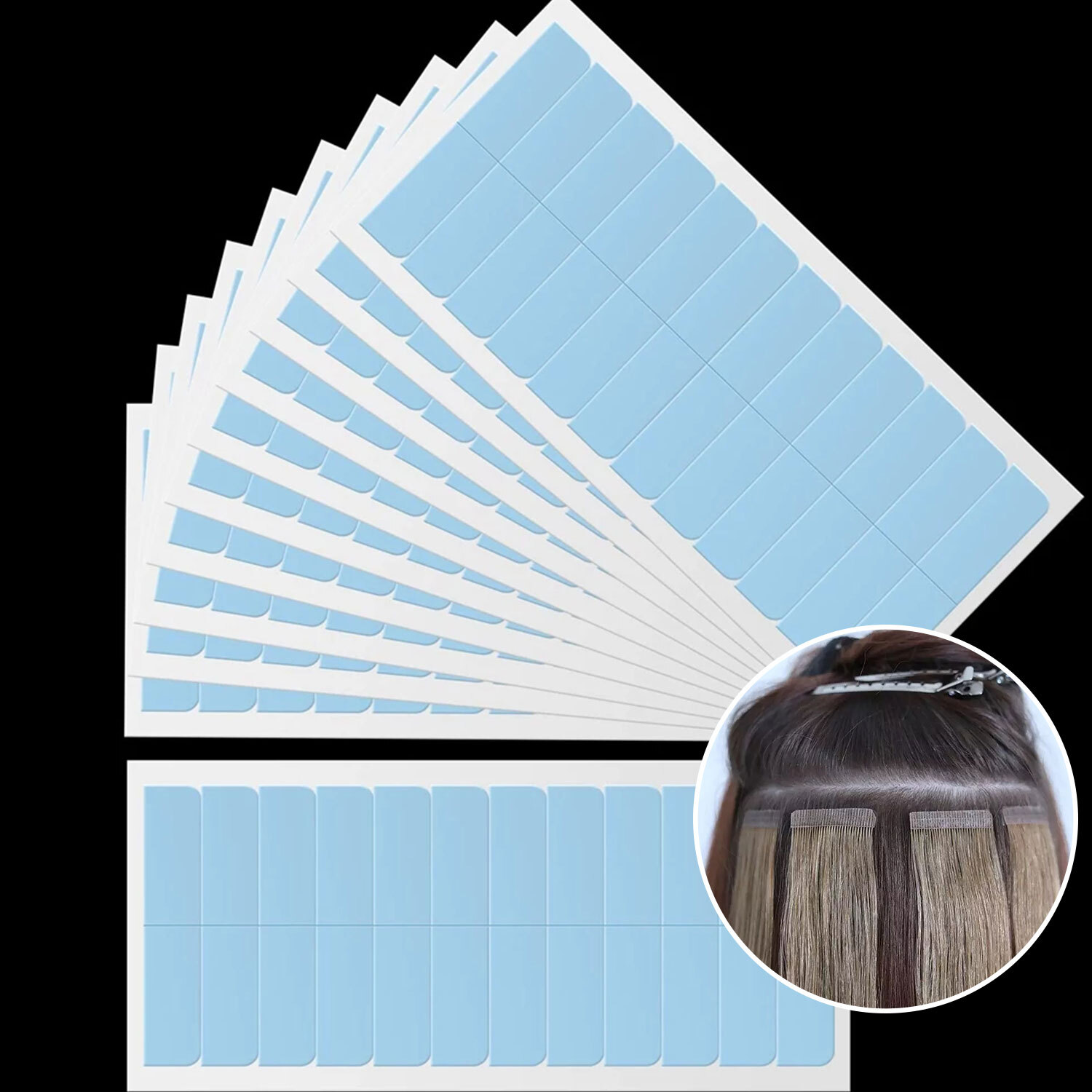 10-100PCS Double Sided Adhesive Super Tape for Tape In Hair Extensions Invisible