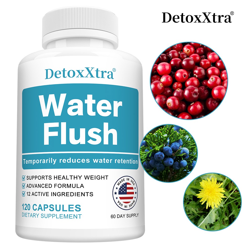 Water Flush Pills – 12-in-1 Formula to Reduce Bloating, Swelling 120 Caps