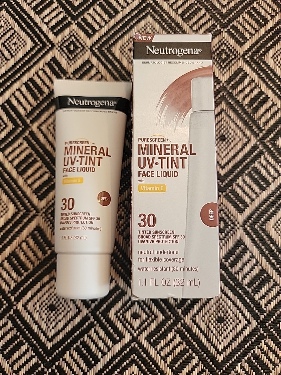 Neutrogena Purescreen+ Mineral UV Tint Face Liquid Medium Deep Exp 10/2024