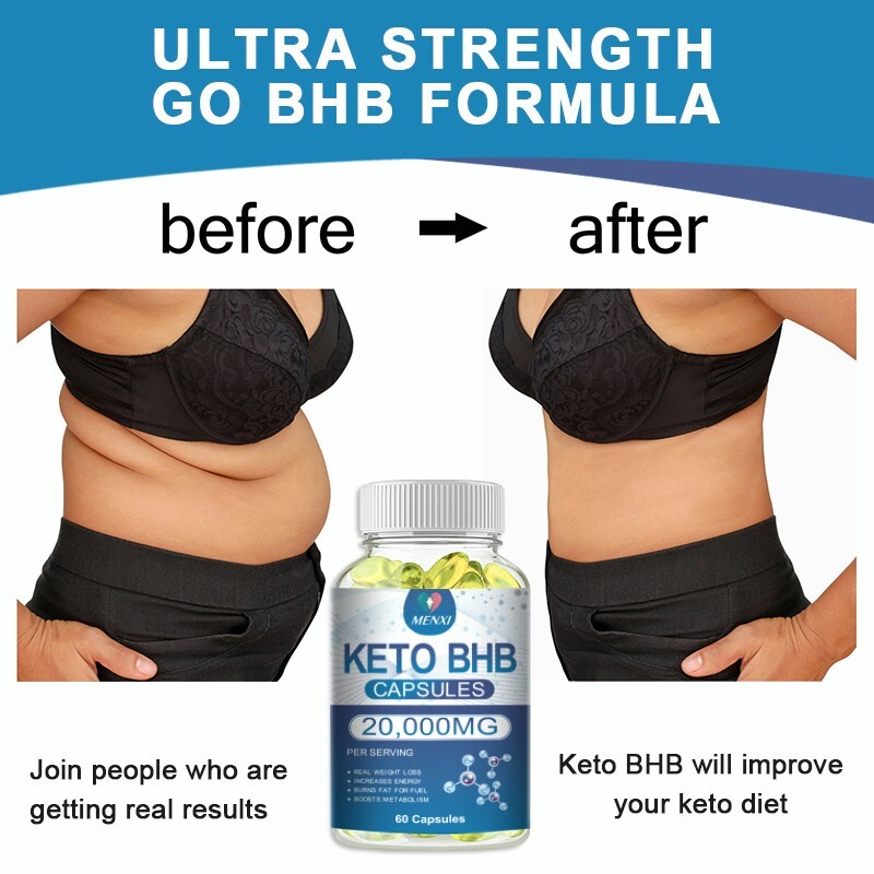 60Pcs Keto Capsules – Appetite Control & Energy – BHB Fat Burner 20000MG