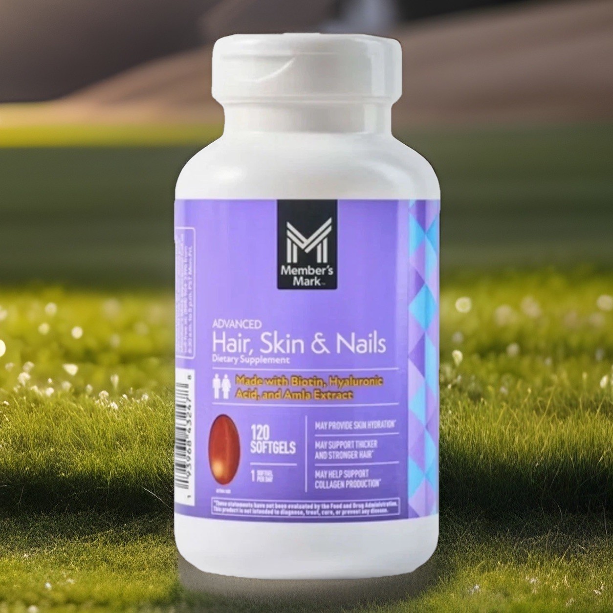 ✳️ 🔥HAIR, SKIN & NAIL SUPPLEMENT – 120 Softgels Member’s Mark 🔥✳️