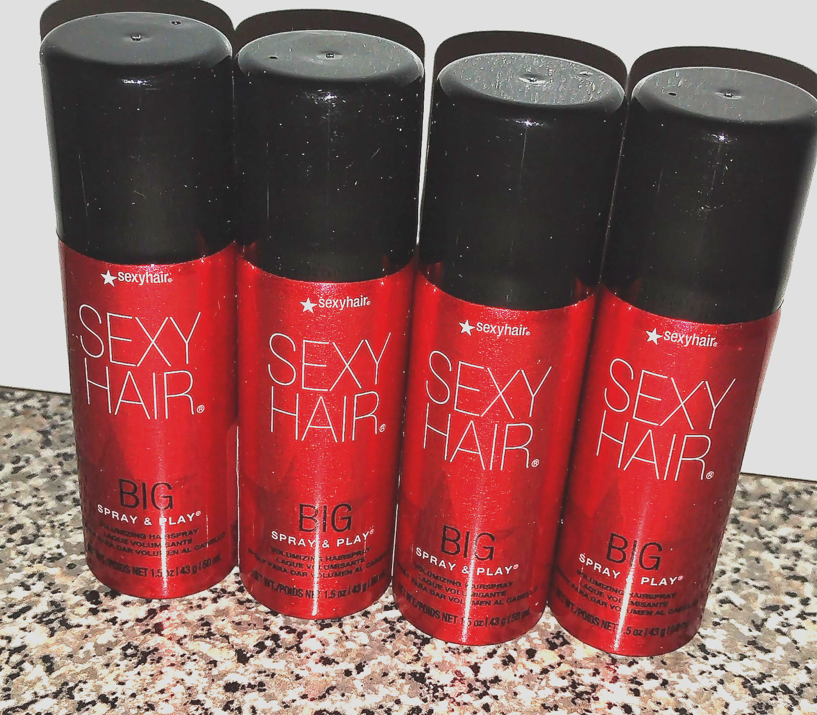 Big Sexy Hair Spray & Stay Intense Hold Hairspray 1.5oz (4 PACK) Travel Size