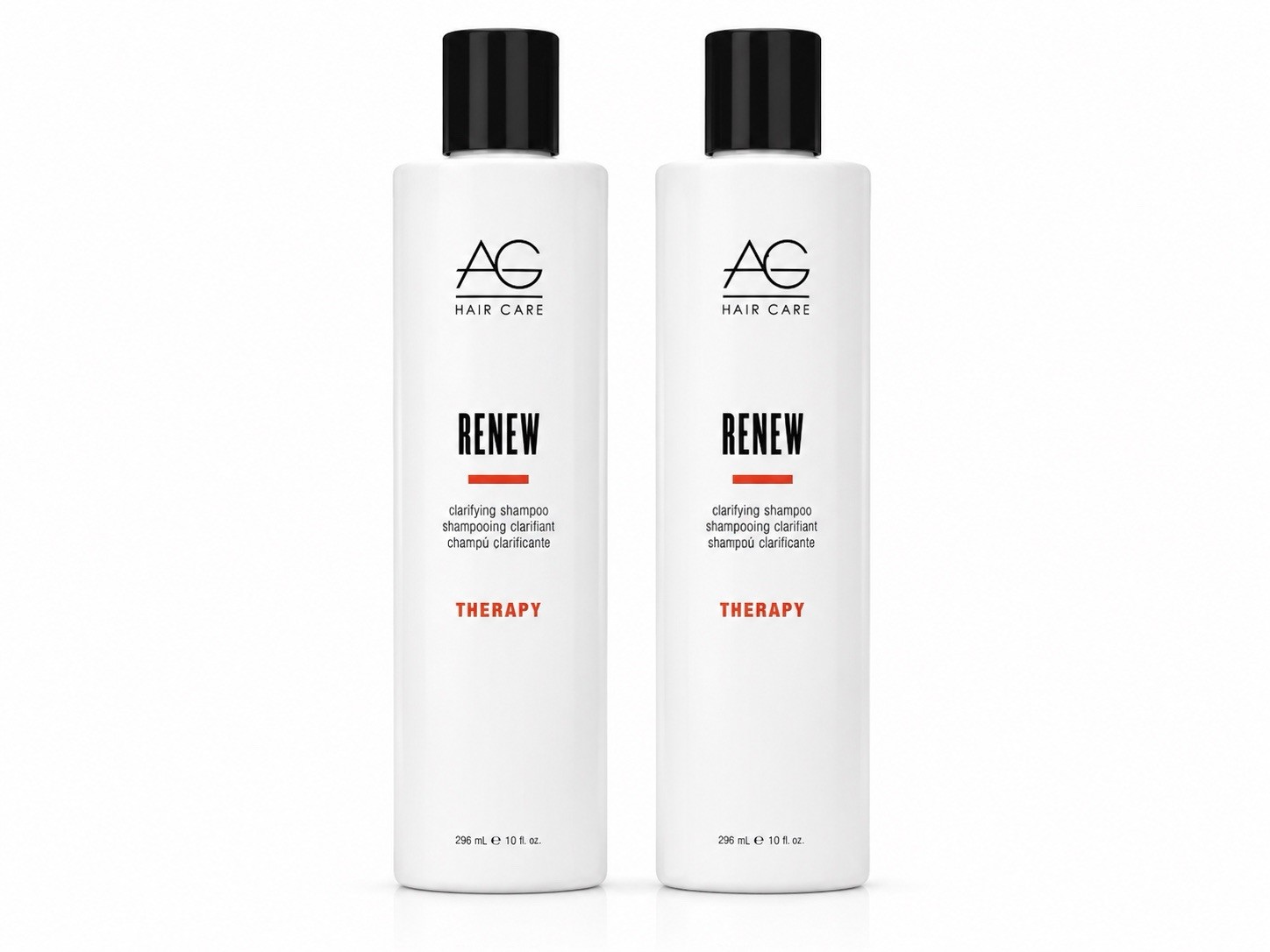 AG Hair Care Renew Clarifying Shampoo 10 fl oz 296 mL Lot of 2