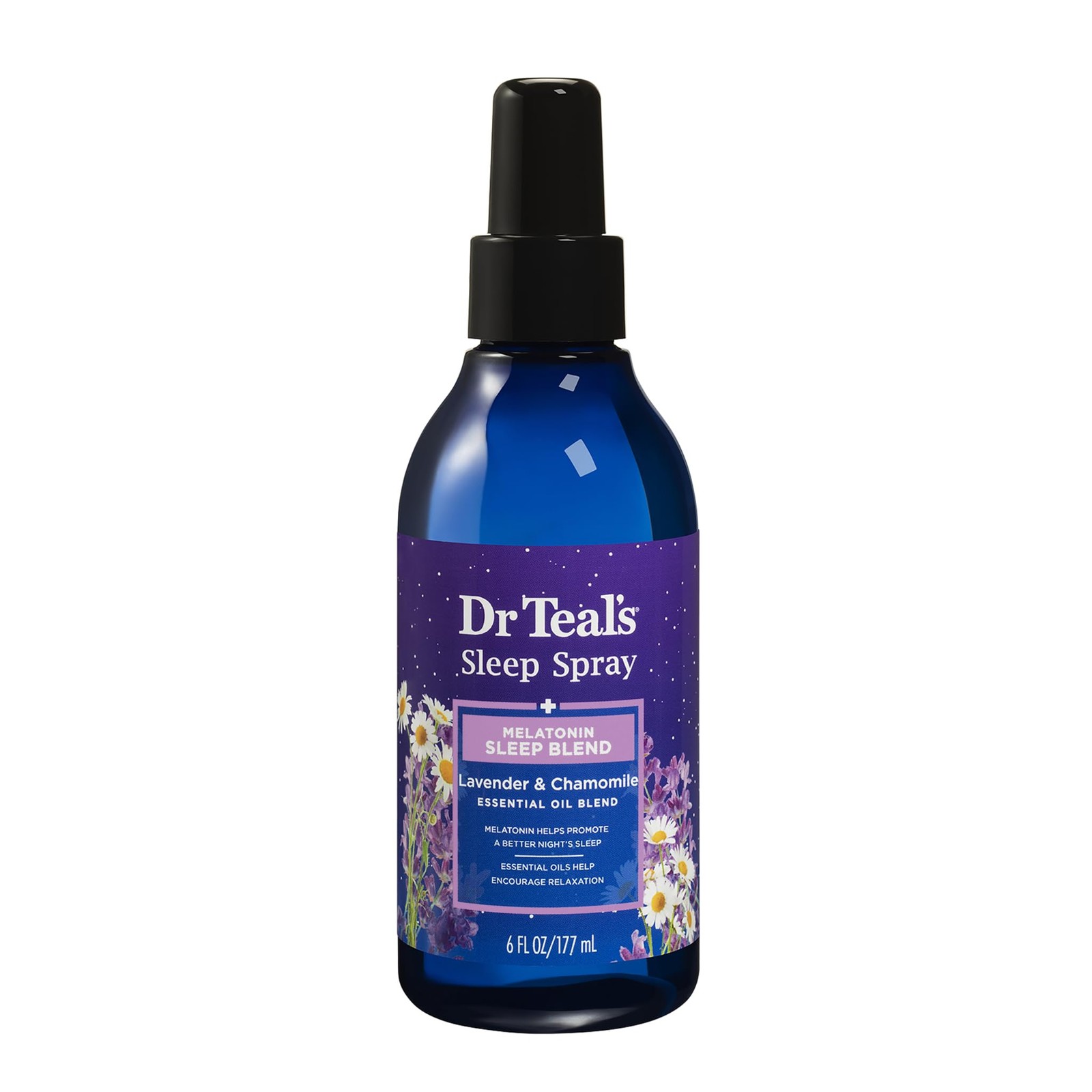 Dr Teal’s Sleep Spray with Melatonin & Essential 6 Fl Oz (Pack of 1), Purple