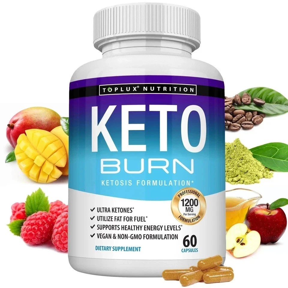 Toplux Keto Burn Pills Ketosis Weight Loss – 1200 Mg Ultra Advanced Natural